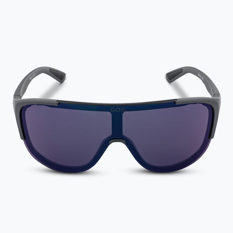 GOG Medusa matt grey/black/blue mirror sunglasses 3