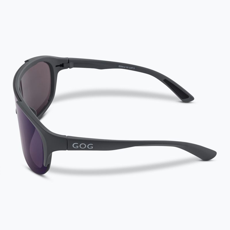 GOG Medusa matt grey/black/blue mirror sunglasses 4