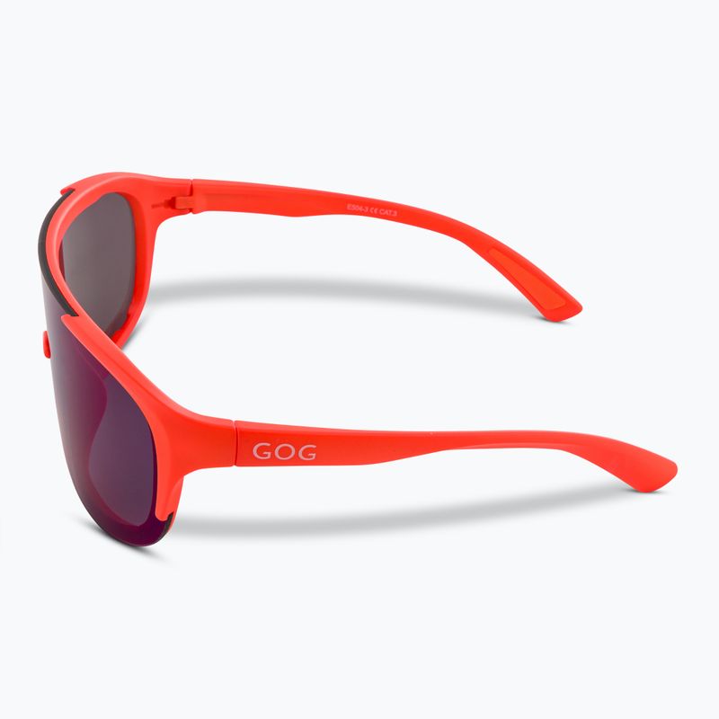 GOG Medusa matt neon orange/blue mirror sunglasses 4