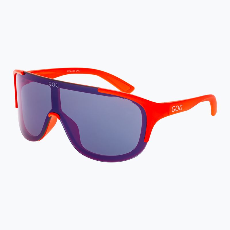 GOG Medusa matt neon orange/blue mirror sunglasses 5