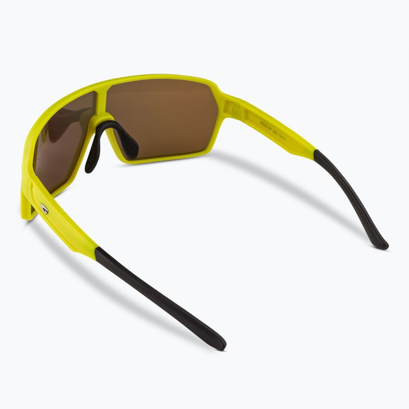 GOG Kronos matt neon yellow/black/polychromatic red sunglasses 2