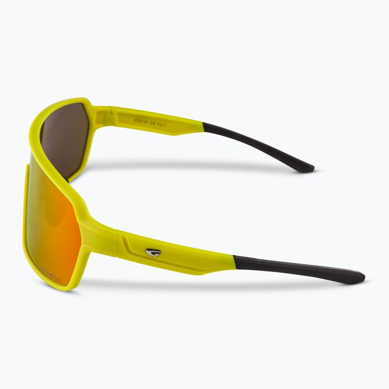 GOG Kronos matt neon yellow/black/polychromatic red sunglasses 4