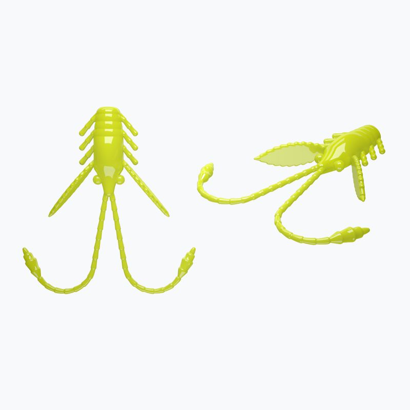 Libra Lures Pro Nymph Krill rubber lure 15 pcs hot yellow PRONYMPHK18