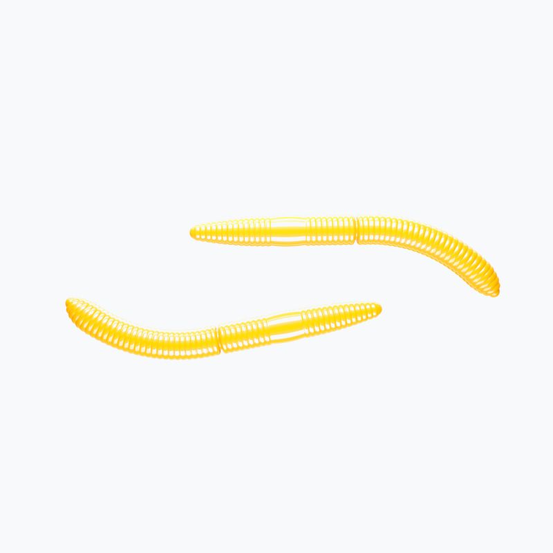 Libra Lures Fatty D'Worm Krill rubber bait 10 pcs. yellow FATTYDWORMK65