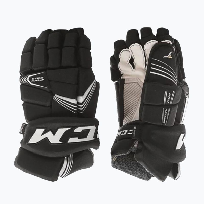 CCM Super Tacks SR hockey gloves black