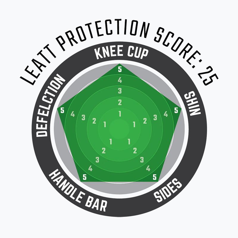 Children's cycling knee and shin guards Leatt Dual Axis black 3