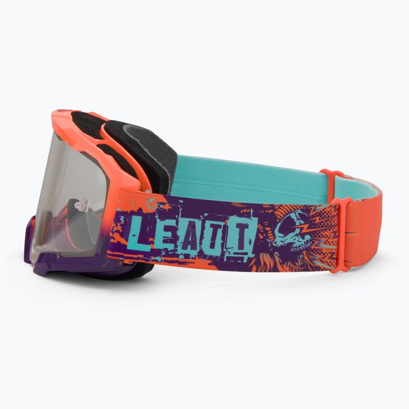 Leatt Velocity 4.5 orange/clear cycling goggles 4