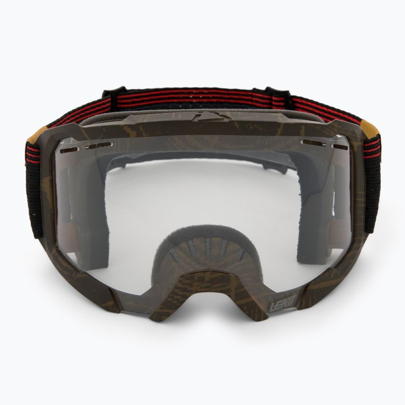Leatt Velocity 4.0 MTB X-Flow timber/clear cycling goggles 2