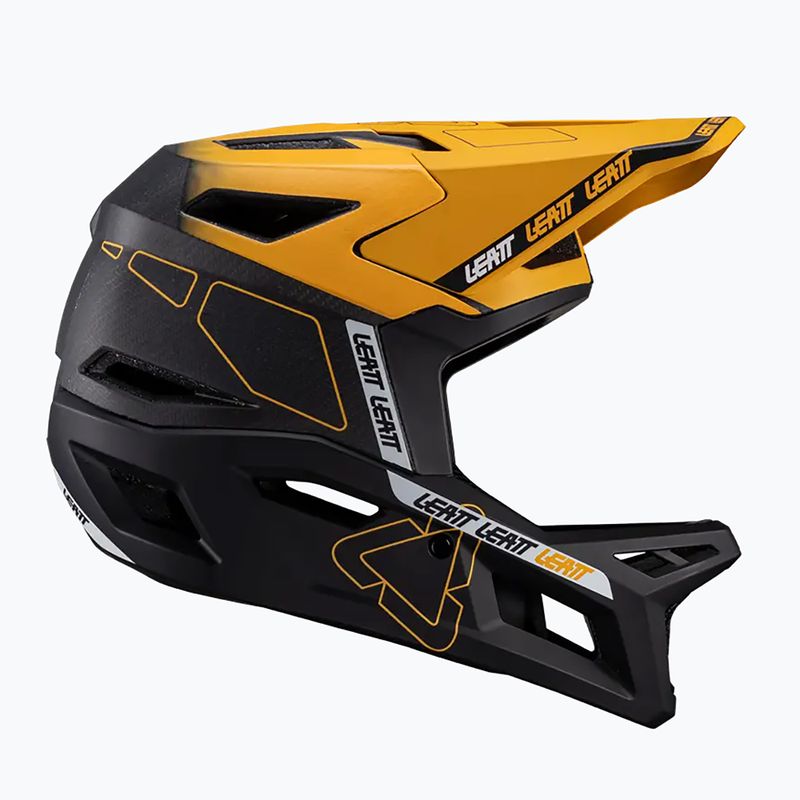 Leatt MTB bike helmet Gravity 6.0 Carbon V24 gold 2