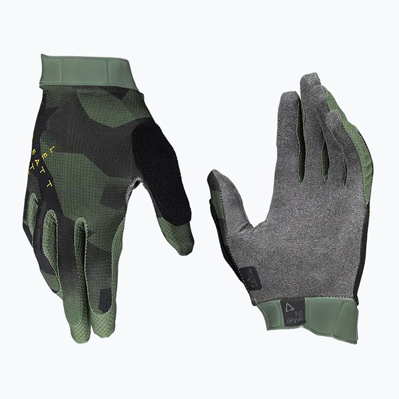 Leatt MTB 1.0 GripR spinach men's cycling gloves