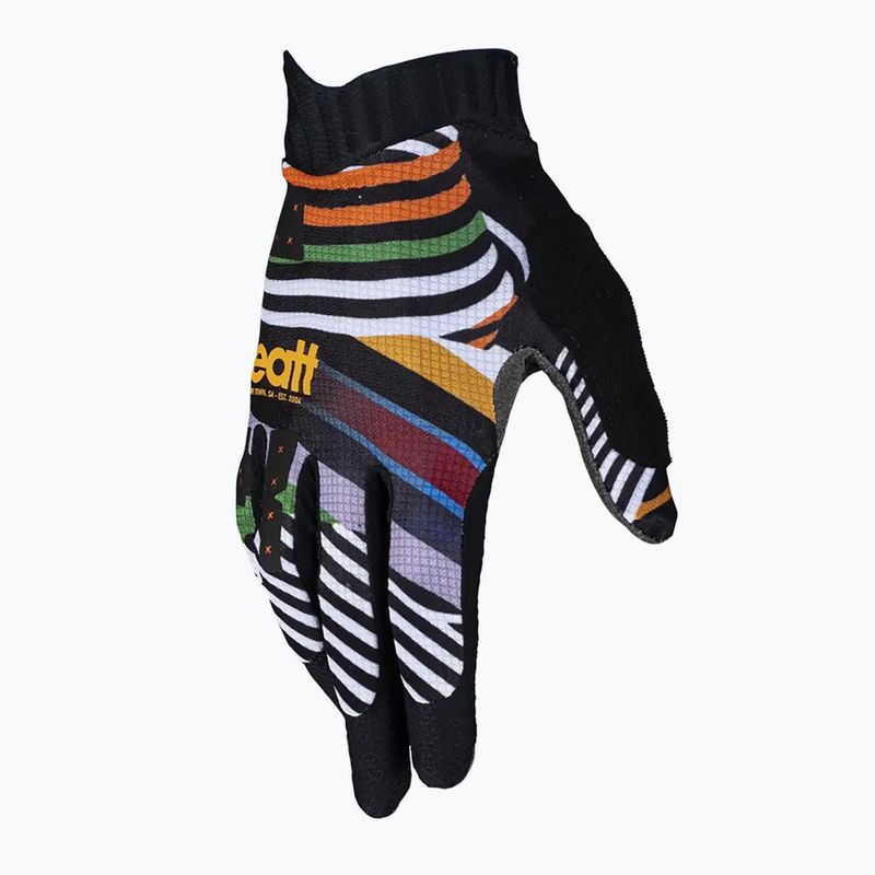 Leatt MTB 1.0 GripR stripes women's cycling gloves 2