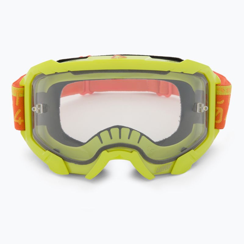 Leatt Velocity 4.5 citrus/clear cycling goggles 2