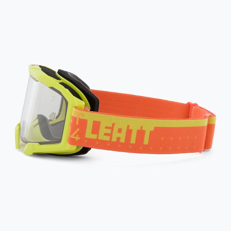 Leatt Velocity 4.5 citrus/clear cycling goggles 4