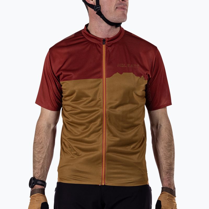 Men's cycling jersey Leatt MTB Trail 3.0 lava