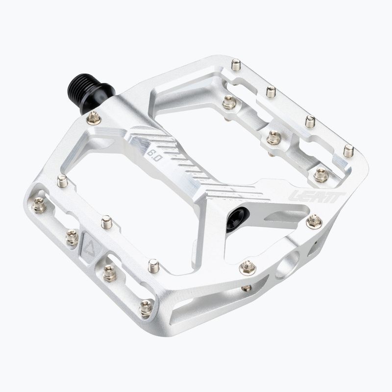 Leatt AllMnt 6.0 Flat silver bicycle pedals 2
