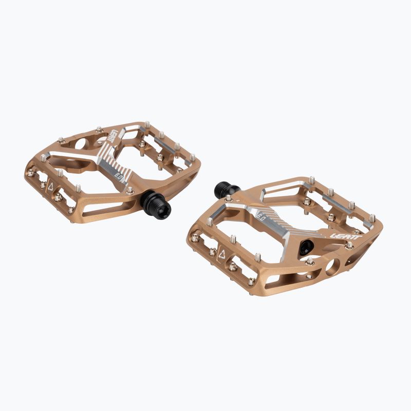 Leatt AllMnt 6.0 Flat frost bronze bicycle pedals 2