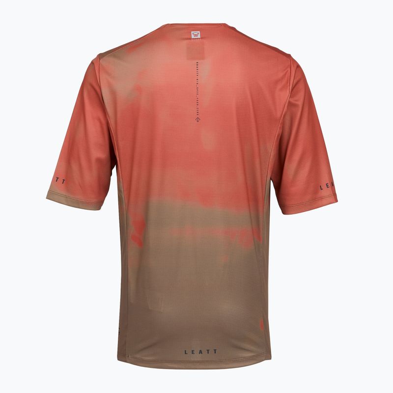 Men's cycling jersey Leatt MTB Gravity 4.0 dusty red 2