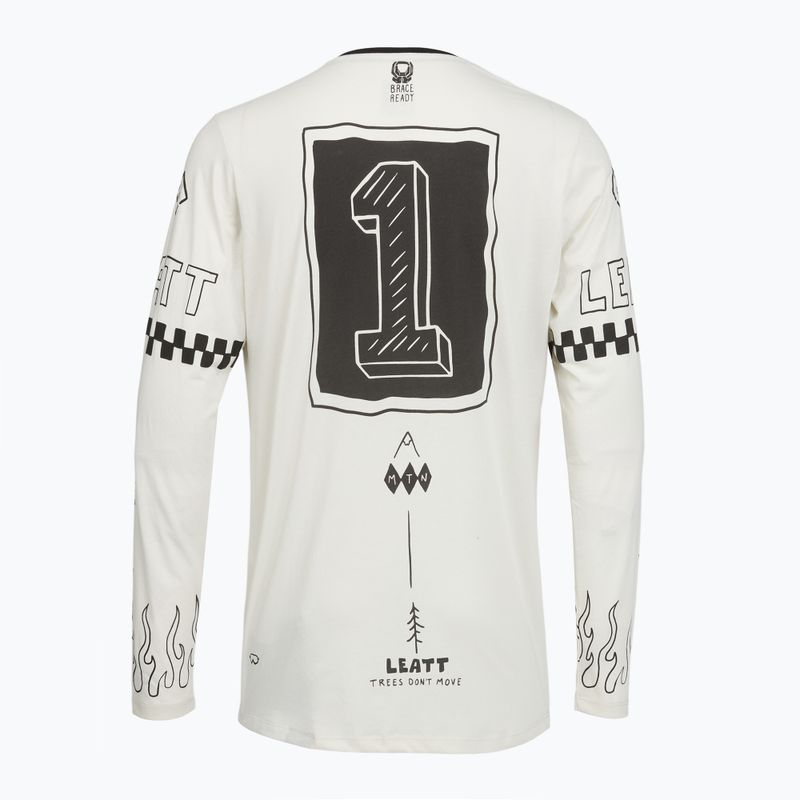 Men's cycling longsleeve Leatt MTB Gravity 3.0 cream white 2