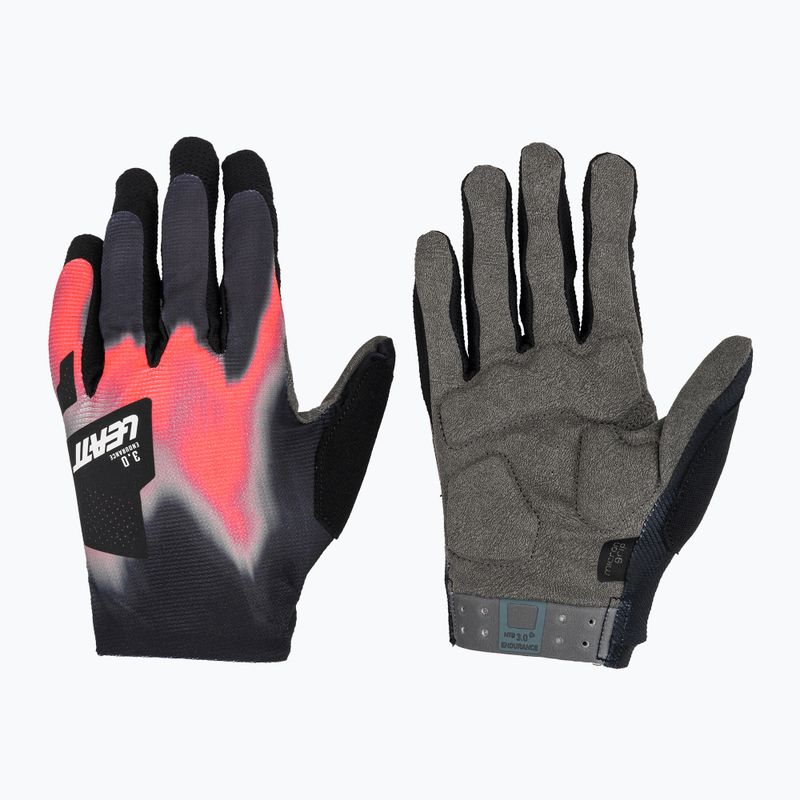 Men's cycling gloves Leatt MTB 3.0 Endurance heatmap red