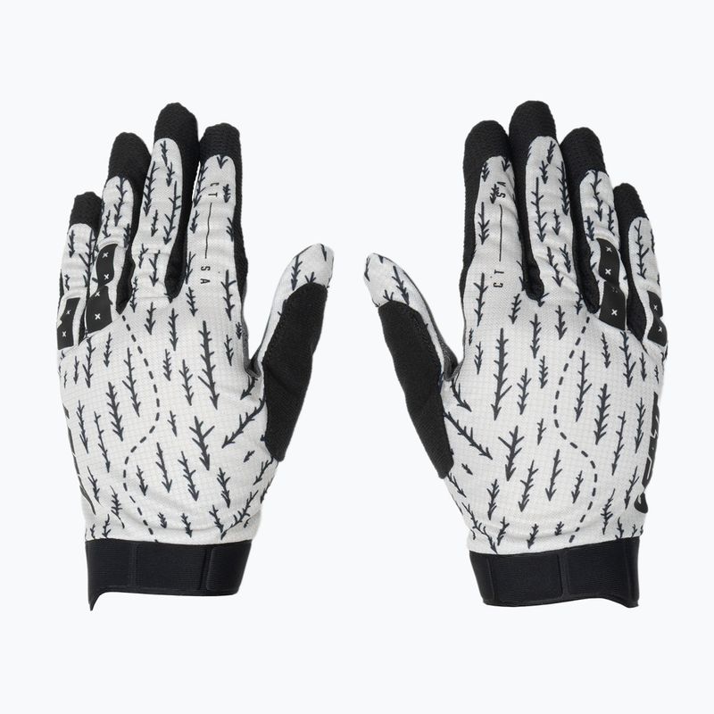 Men's cycling gloves Leatt MTB 1.0 GripR trails white 2