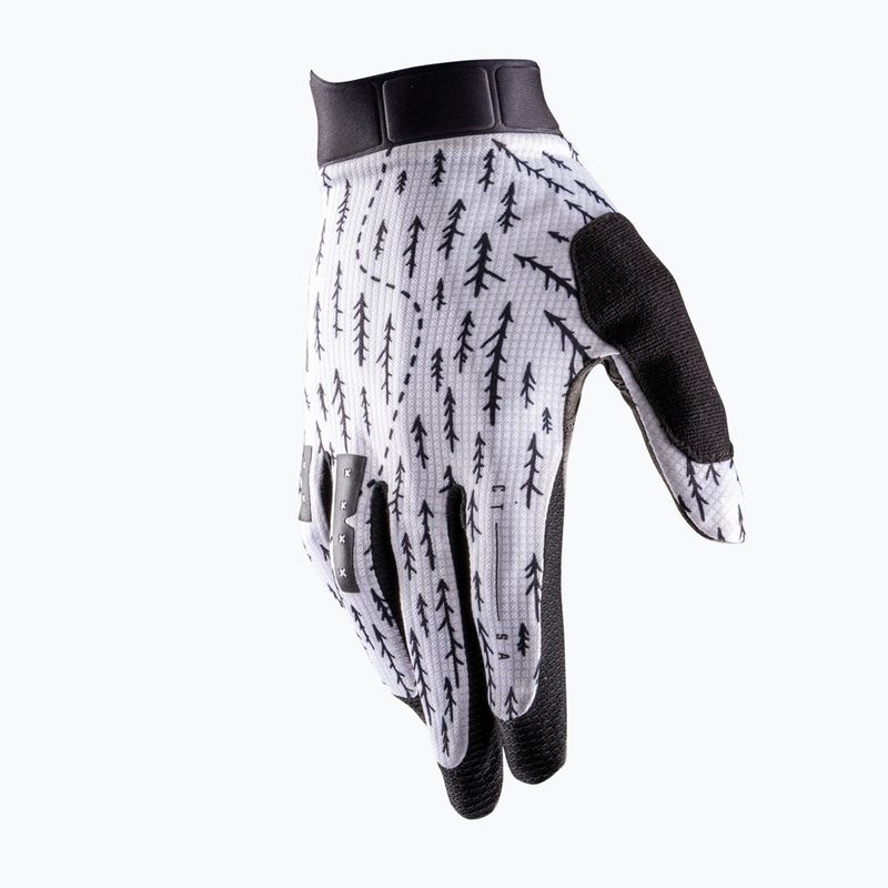 Men's cycling gloves Leatt MTB 1.0 GripR trails white 2