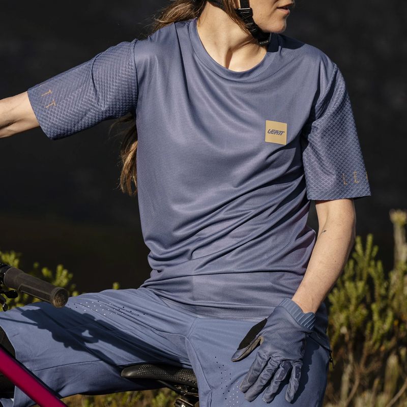 Women's cycling jersey Leatt MTB Trail 3.0 cosmic blue 3