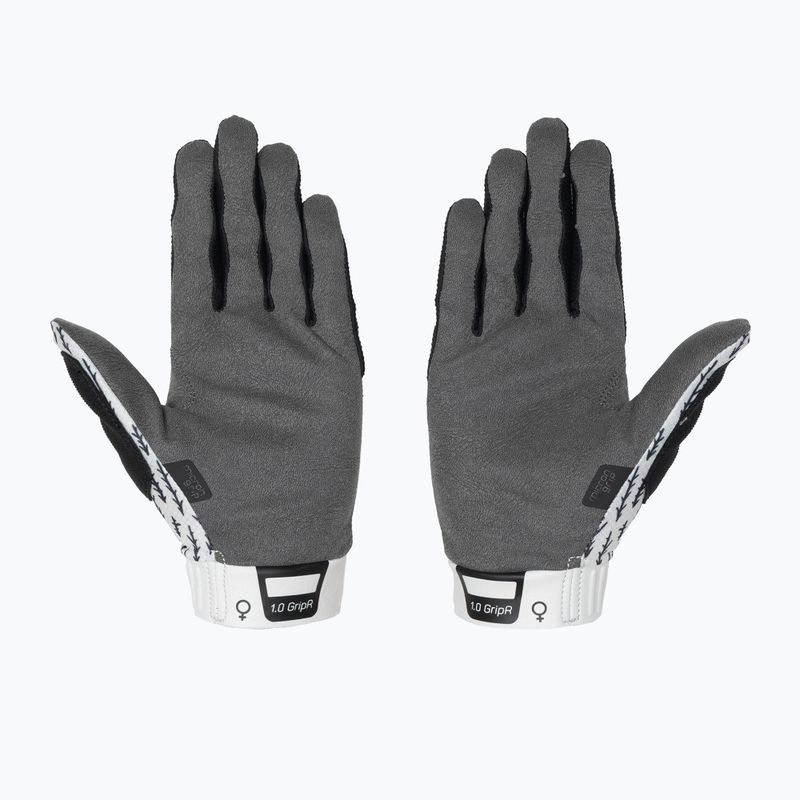 Women's cycling gloves Leatt MTB 1.0 GripR trails white 3