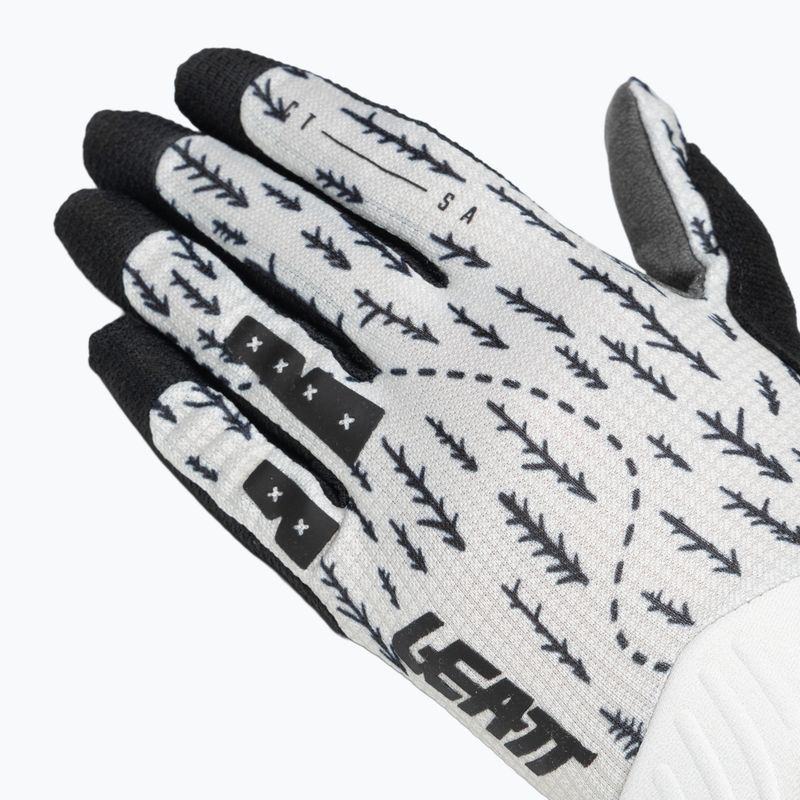 Children's cycling gloves Leatt MTB 1.0 GripR Jr trails white 4