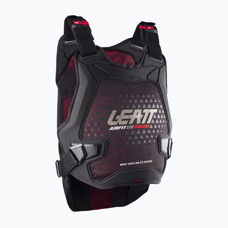 Cycling body armour Leatt Chest Protector 3DF AirFit Evo Lite black 3