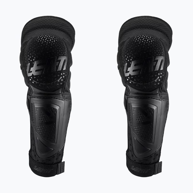 Leatt 3DF Hybrid EXT black bicycle knee and tibia protectors