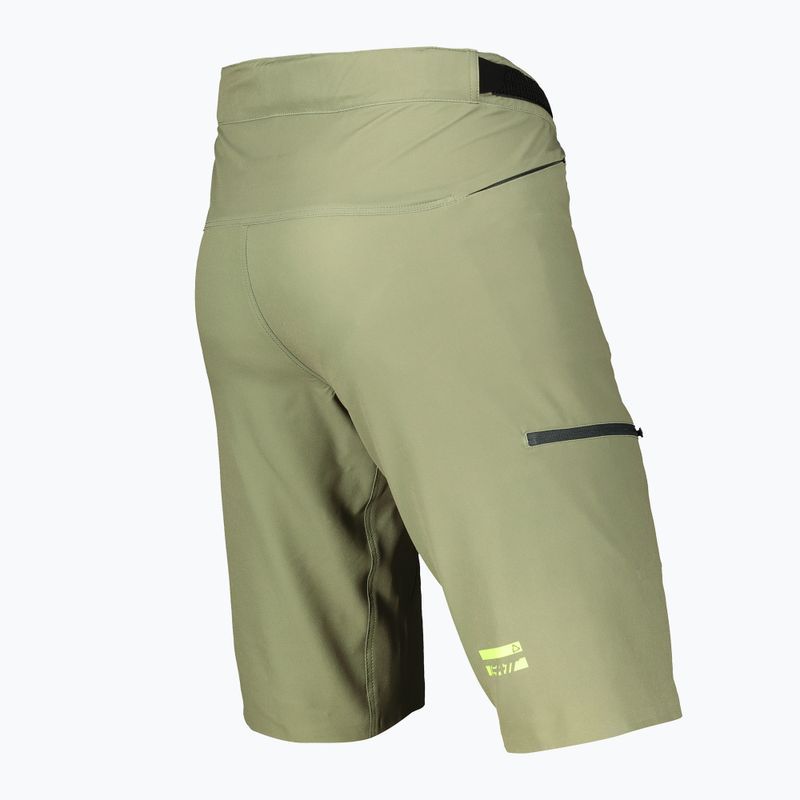 Leatt MTB 1.0 green cycling shorts 5021130361 3