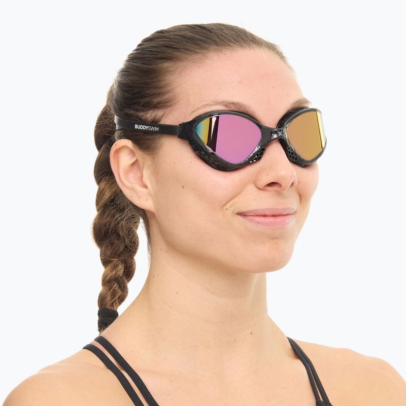 Swim goggles BuddySwim OzeanX Mirror black / iridium 2