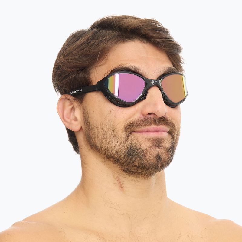 Swim goggles BuddySwim OzeanX Mirror black / iridium 3