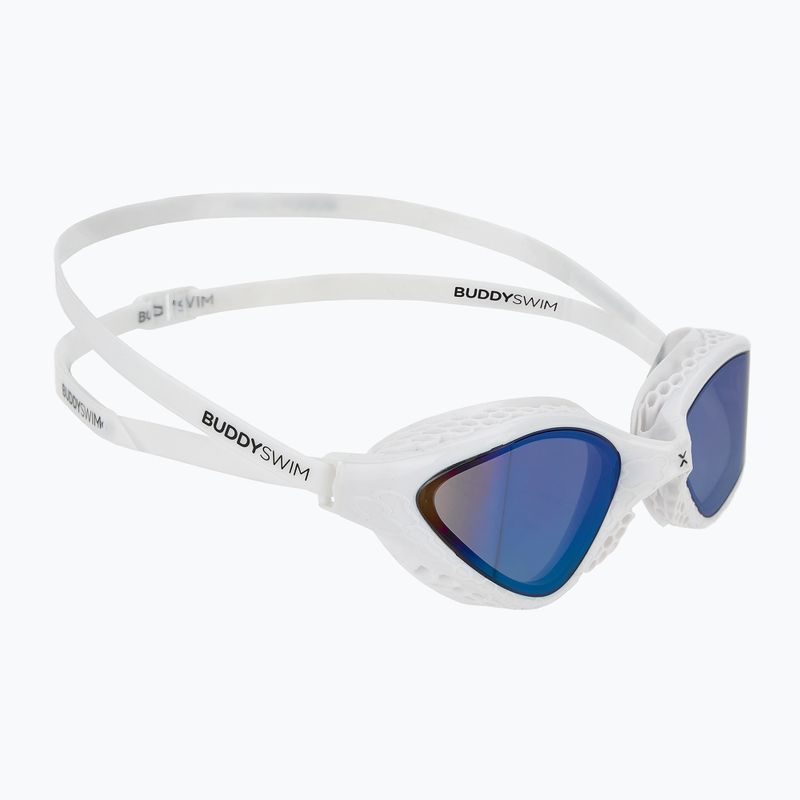 Swim goggles BuddySwim OzeanX Mirror white / blue