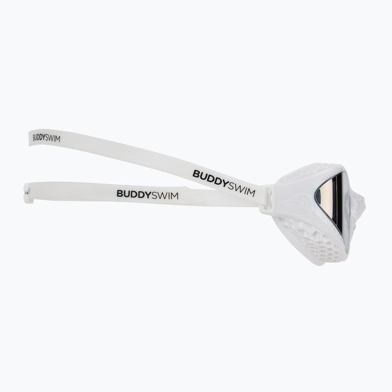 Swim goggles BuddySwim OzeanX Mirror white / silver 3