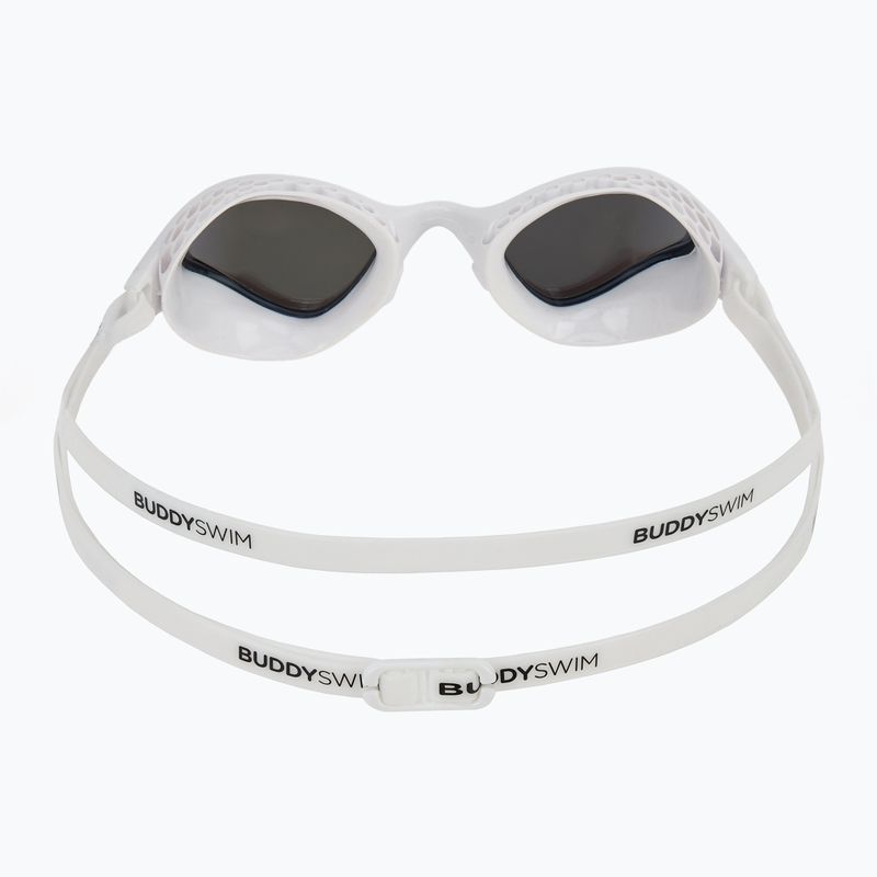 Swim goggles BuddySwim OzeanX Mirror white / silver 4