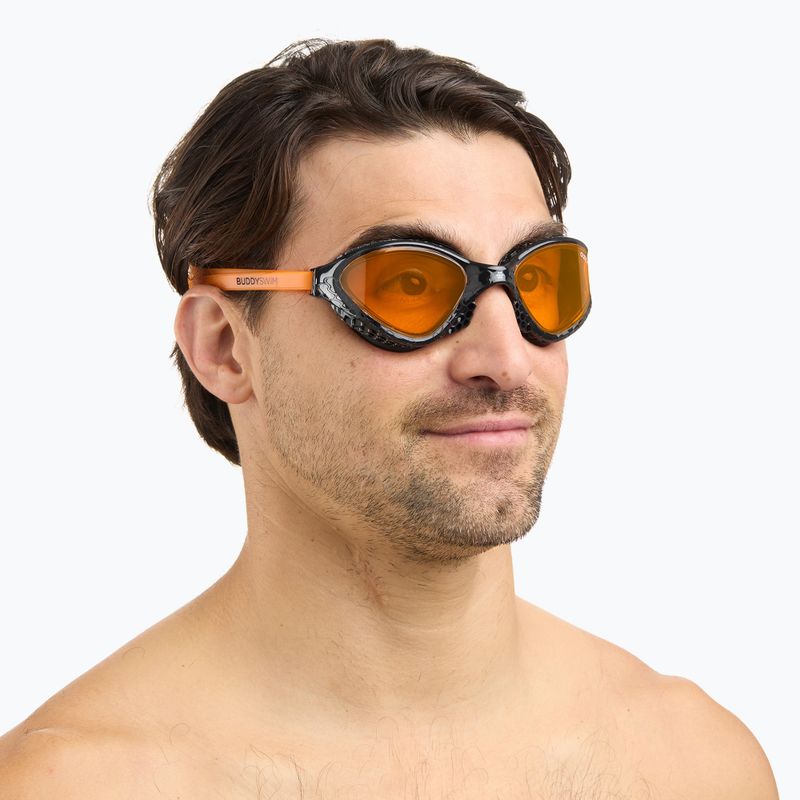 Swimming goggles BuddySwim Ozean black/orange/orange 4