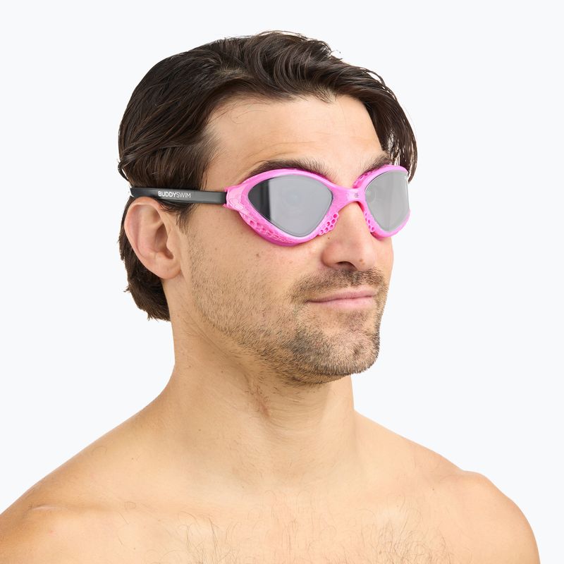 Swim goggles BuddySwim Ozean pink/black/ smoke 3