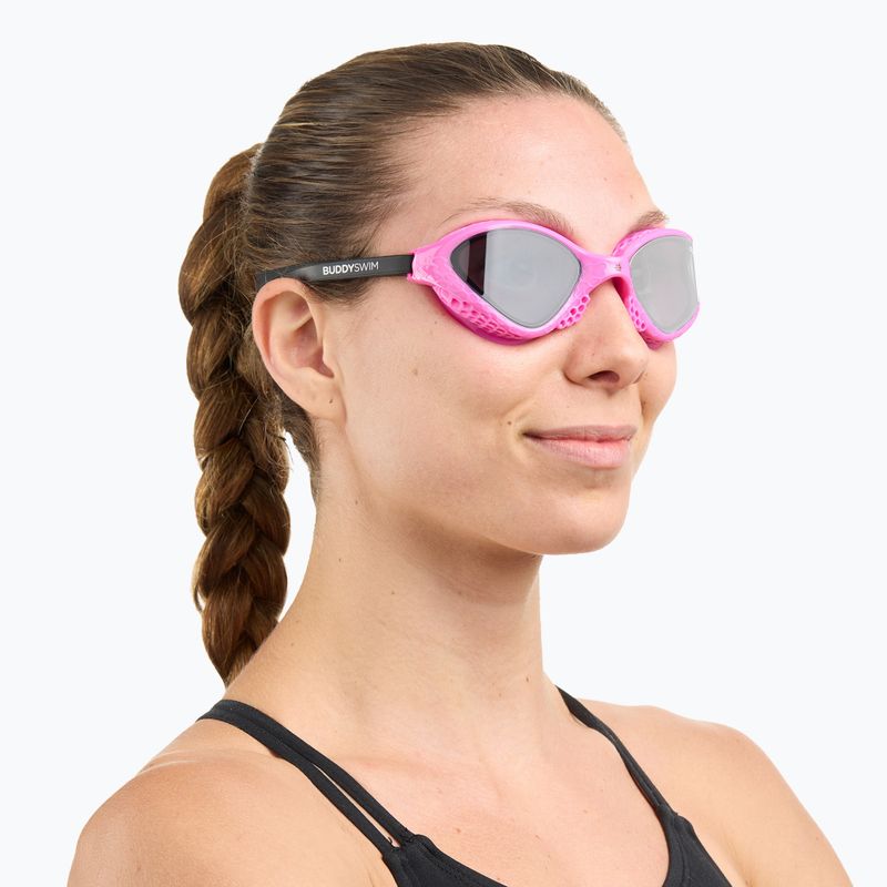 Swim goggles BuddySwim Ozean pink/black/ smoke 4