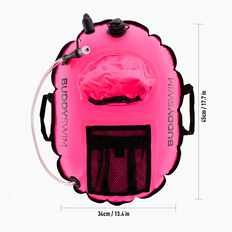 Safety buoy Buddyswim Hydrastation Pro 10 l pink 2
