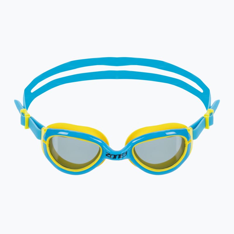 ZONE3 Aquahero blue/yellow/clear swimming goggles 2