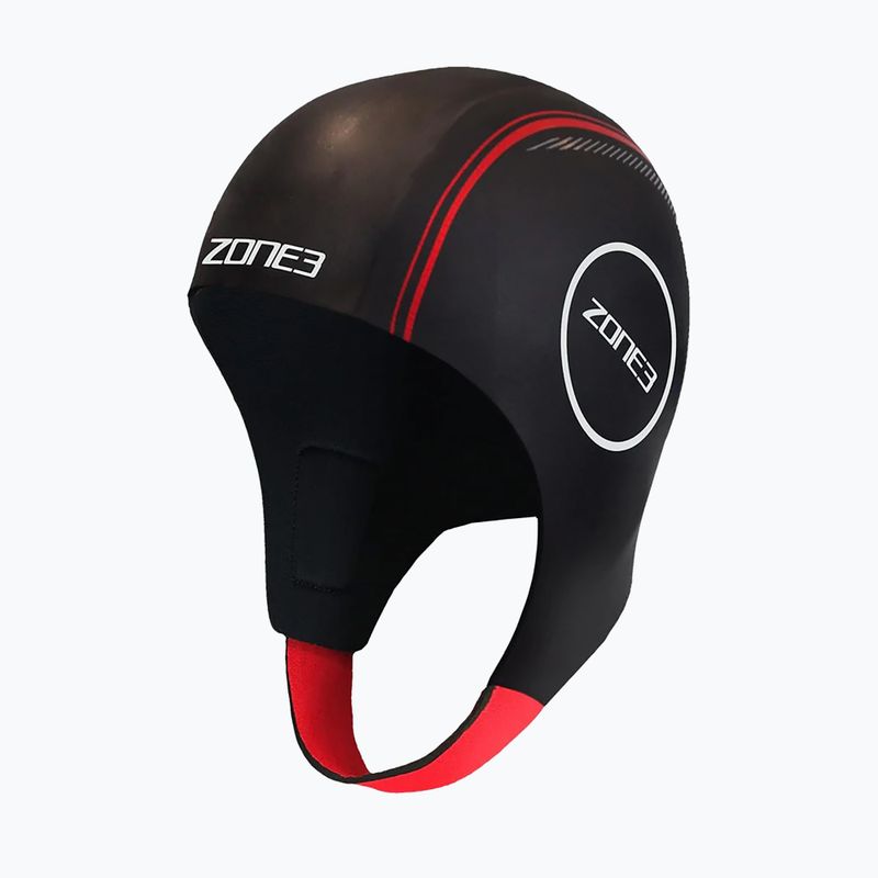 ZONE3 Neoprene Swim Cap Red/Black NA18UNSC108 6