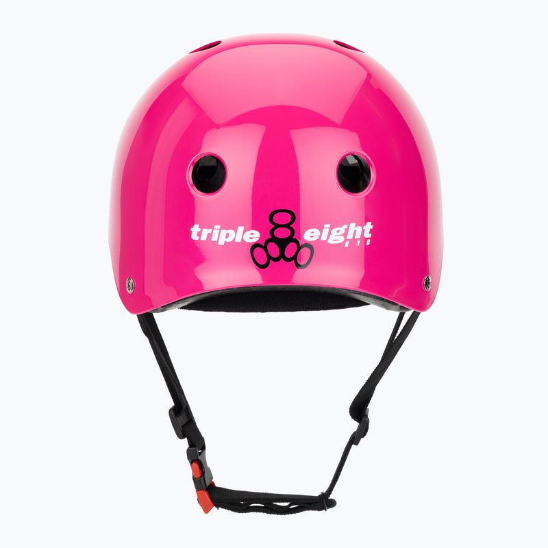 Triple Eight The Certified Sweatsaver pink glossy helmet 4