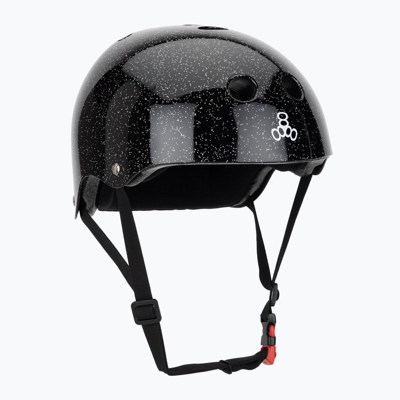 Triple Eight The Certified Sweatsaver black glitter helmet