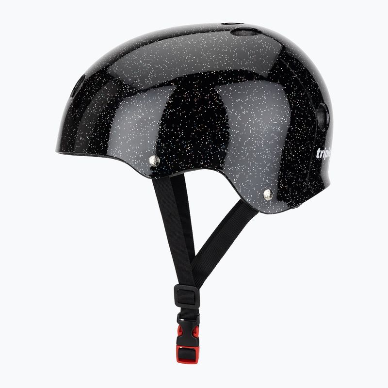Triple Eight The Certified Sweatsaver black glitter helmet 3