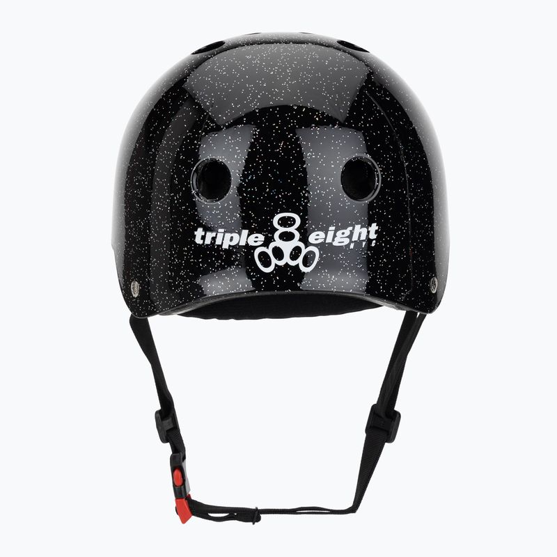 Triple Eight The Certified Sweatsaver black glitter helmet 4