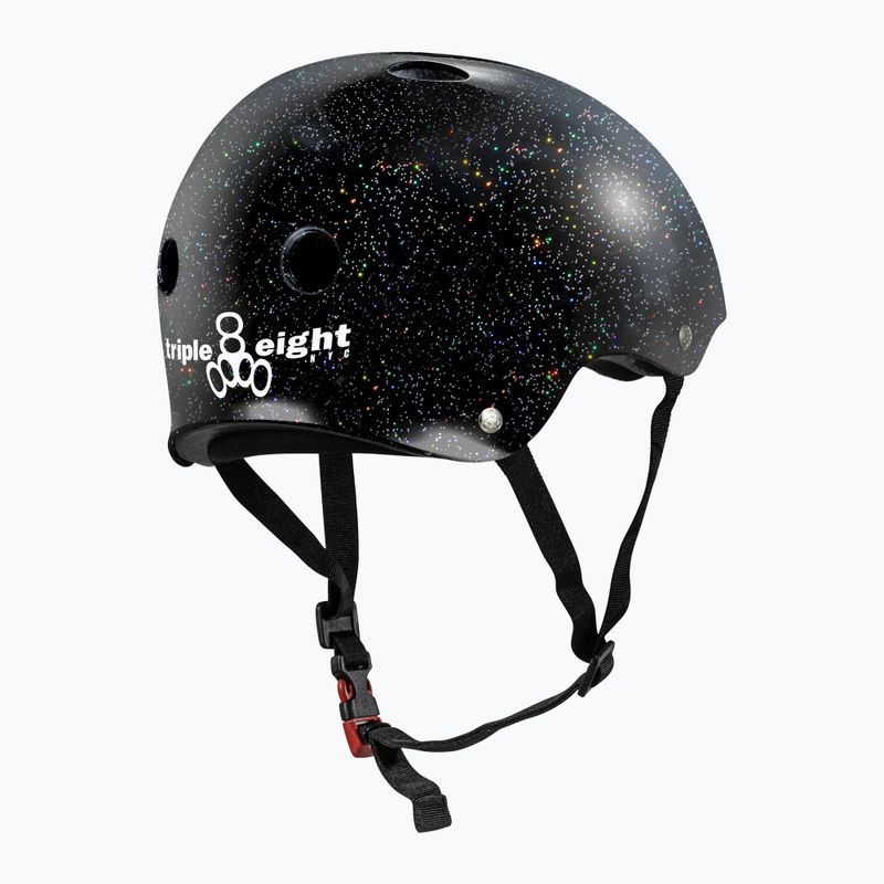 Triple Eight The Certified Sweatsaver black glitter helmet 2