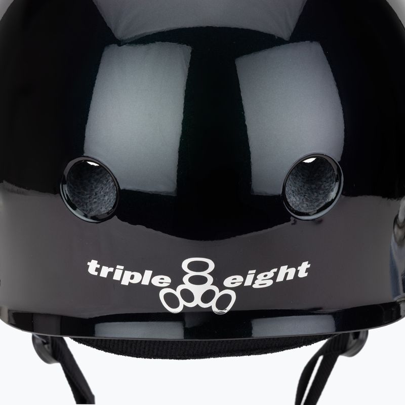 Helmet Triple Eight Deep Cover Barbie Skates purple/green 8