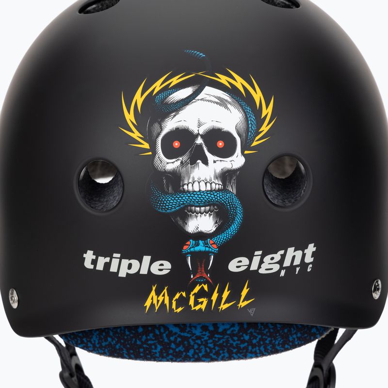 Helmet Triple Eight Deep Cover Mike Mcgill black mcgill 7