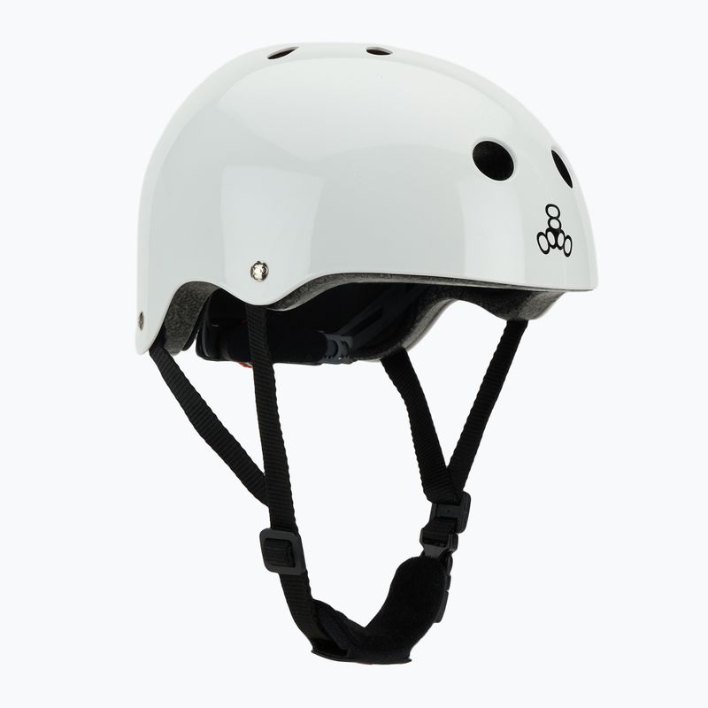 Triple Eight Lil 8 Youth white glossy child helmet